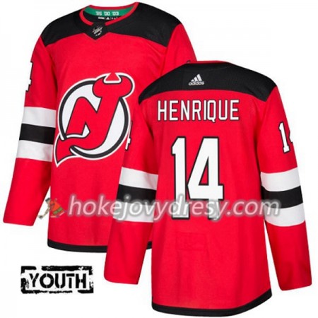 Dětské Hokejový Dres New Jersey Devils Adam Henrique 14 Červená 2017-2018 Adidas Authentic